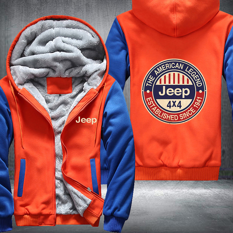 The American Legend Jeep 4x4 Fleece Hoodies Jacket