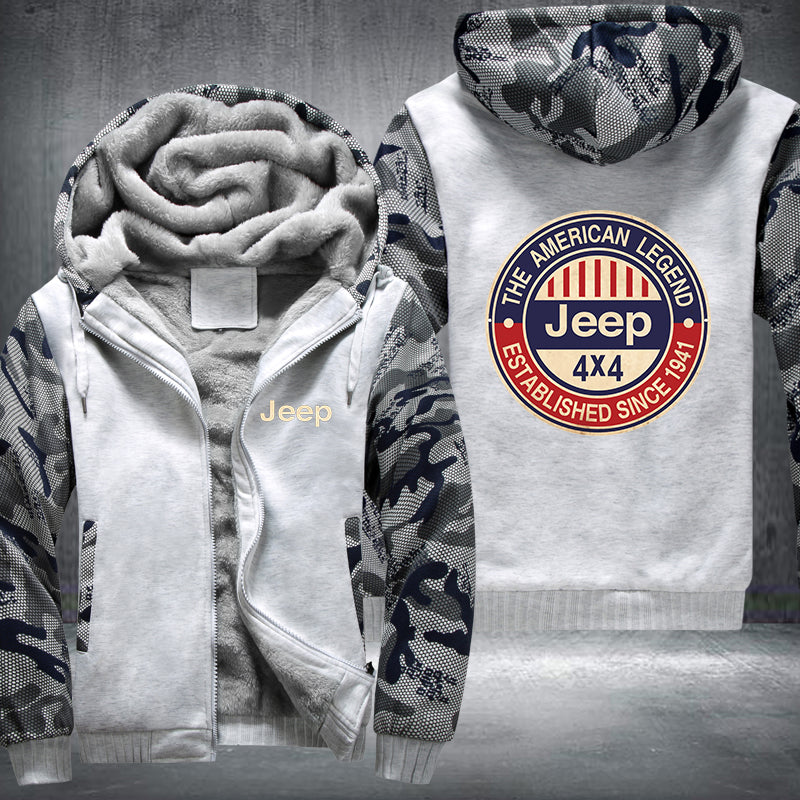 The American Legend Jeep 4x4 Fleece Hoodies Jacket
