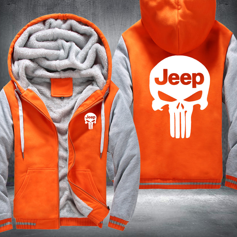 Jeep Skull Fleece Hoodies Jacket