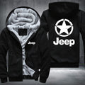 Star Jeep Fleece Hoodies Jacket