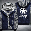 Star Jeep Fleece Hoodies Jacket