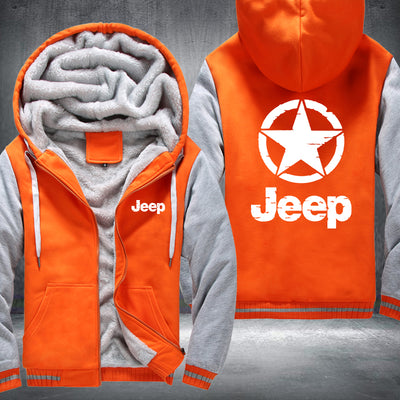 Star Jeep Fleece Hoodies Jacket
