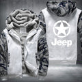 Star Jeep Fleece Hoodies Jacket