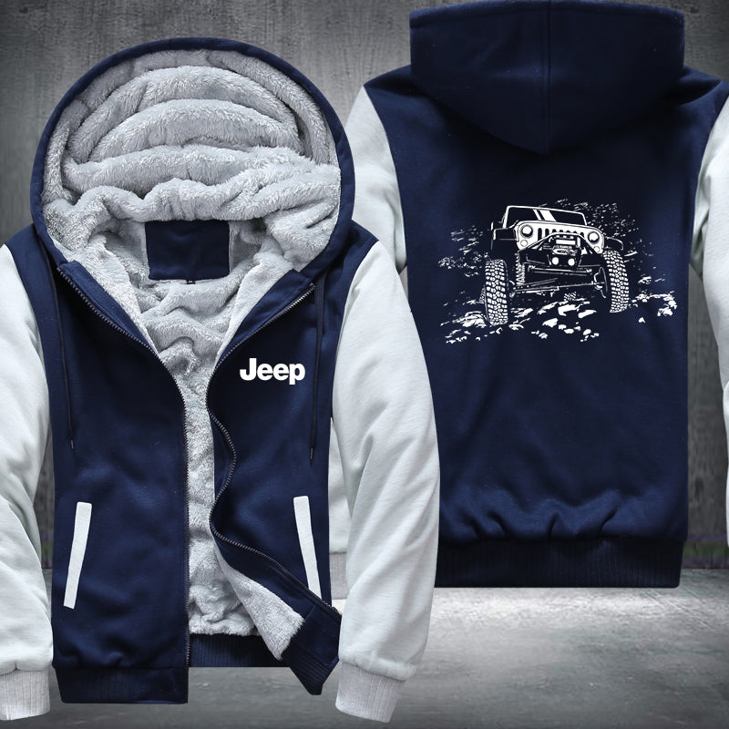 Jeep Run Fleece Hoodies Jacket
