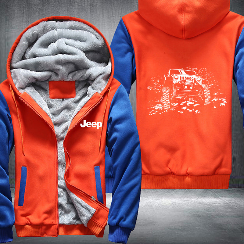 Jeep Run Fleece Hoodies Jacket