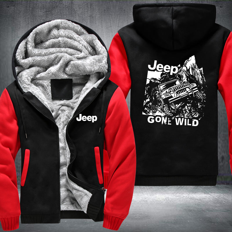 Jeep Gone Wild Fleece Hoodies Jacket