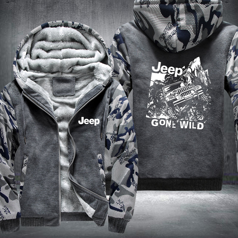 Jeep Gone Wild Fleece Hoodies Jacket