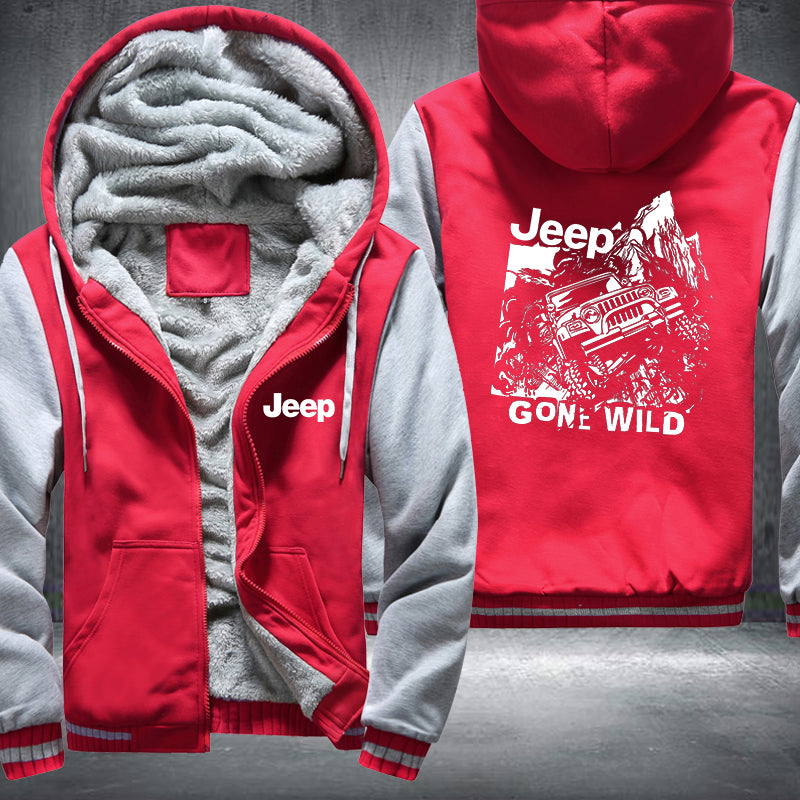 Jeep Gone Wild Fleece Hoodies Jacket