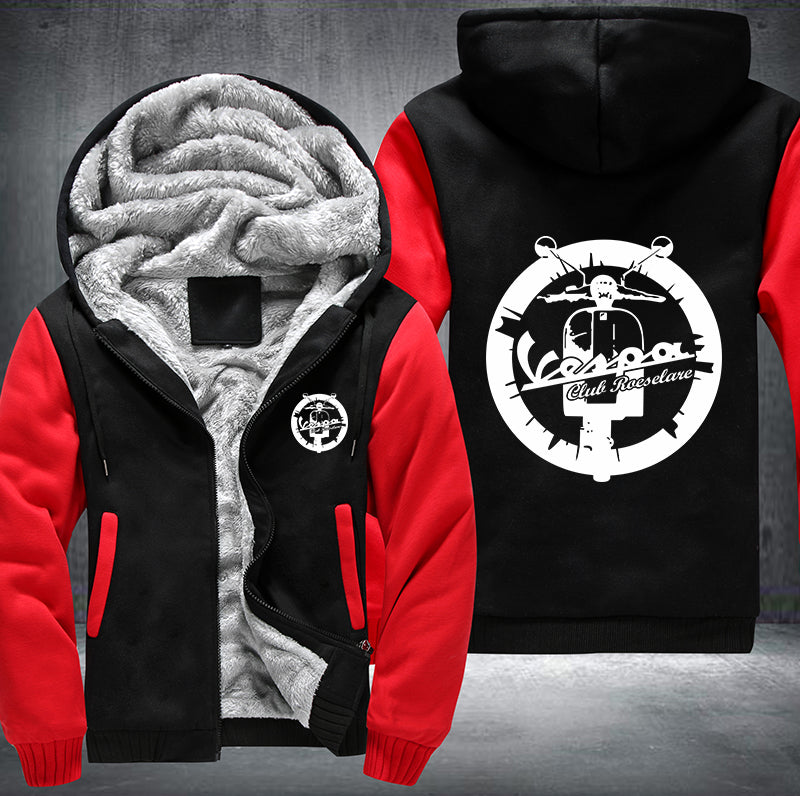 Vespa Club Fleece Hoodies Jacket