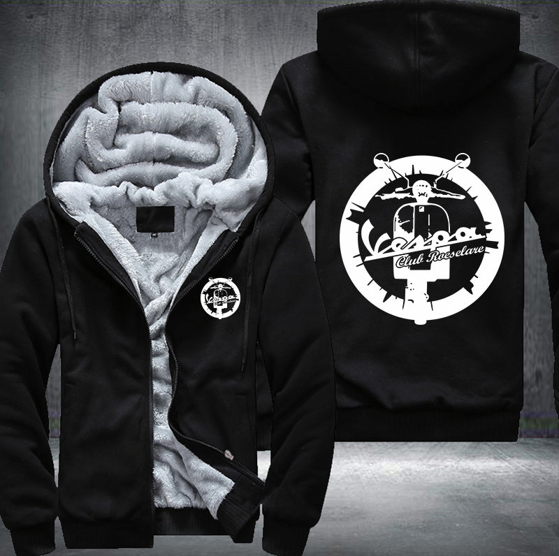 Vespa Club Fleece Hoodies Jacket