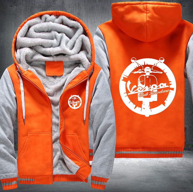 Vespa Club Fleece Hoodies Jacket