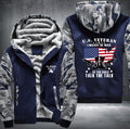 US Veteran I walked the walk Fleece Hoodies Jacket