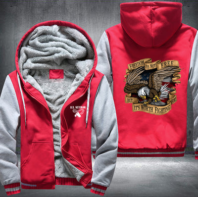Freedom Is Not Free Fleece Hoodies Jacket