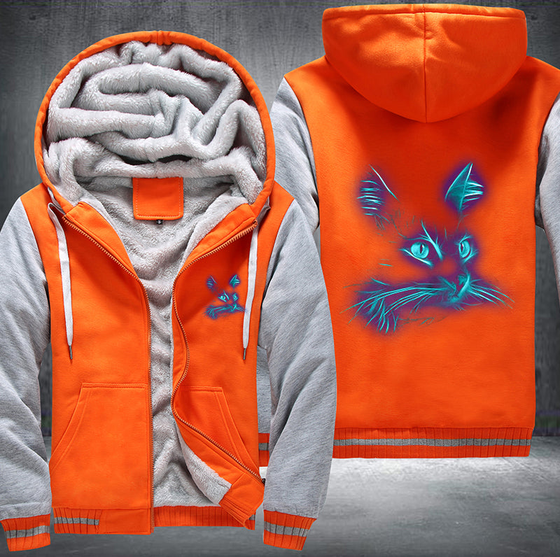 Cat Luminous Fleece Hoodies Jacket