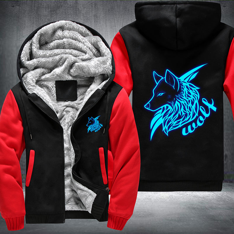 Wolf Luminous Fleece Hoodies Jacket