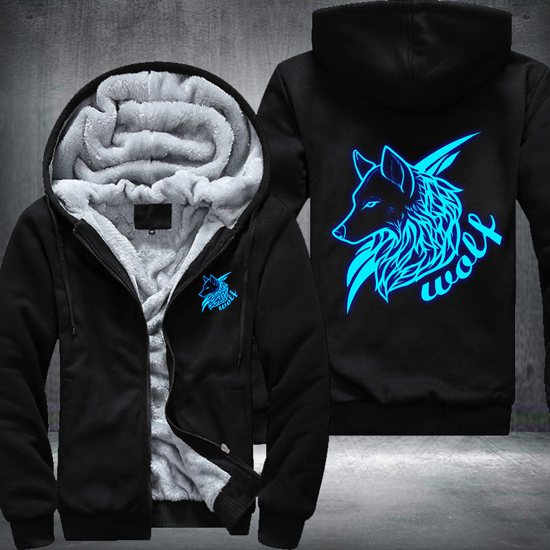 Wolf Luminous Fleece Hoodies Jacket