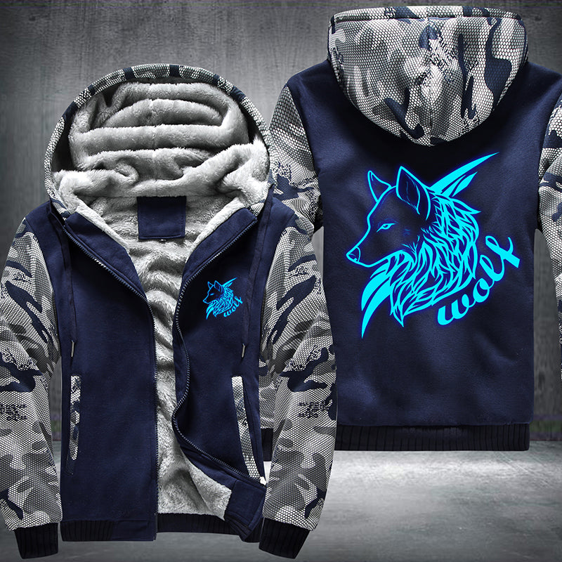 Wolf Luminous Fleece Hoodies Jacket