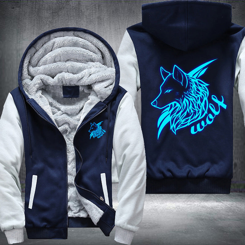 Wolf Luminous Fleece Hoodies Jacket