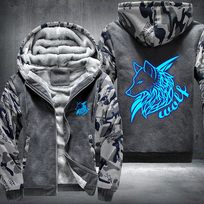 Wolf Luminous Fleece Hoodies Jacket