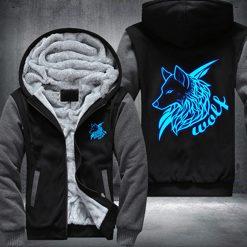 Wolf Luminous Fleece Hoodies Jacket