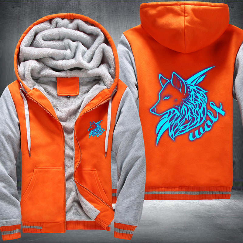 Wolf Luminous Fleece Hoodies Jacket