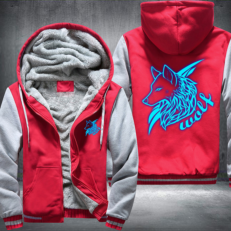 Wolf Luminous Fleece Hoodies Jacket