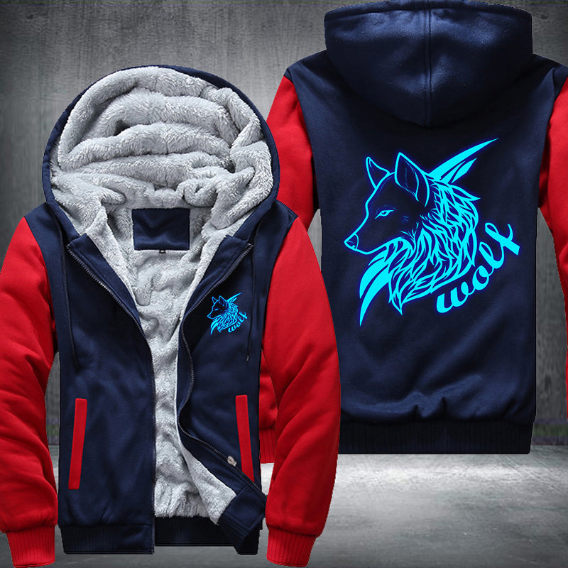 Wolf Luminous Fleece Hoodies Jacket