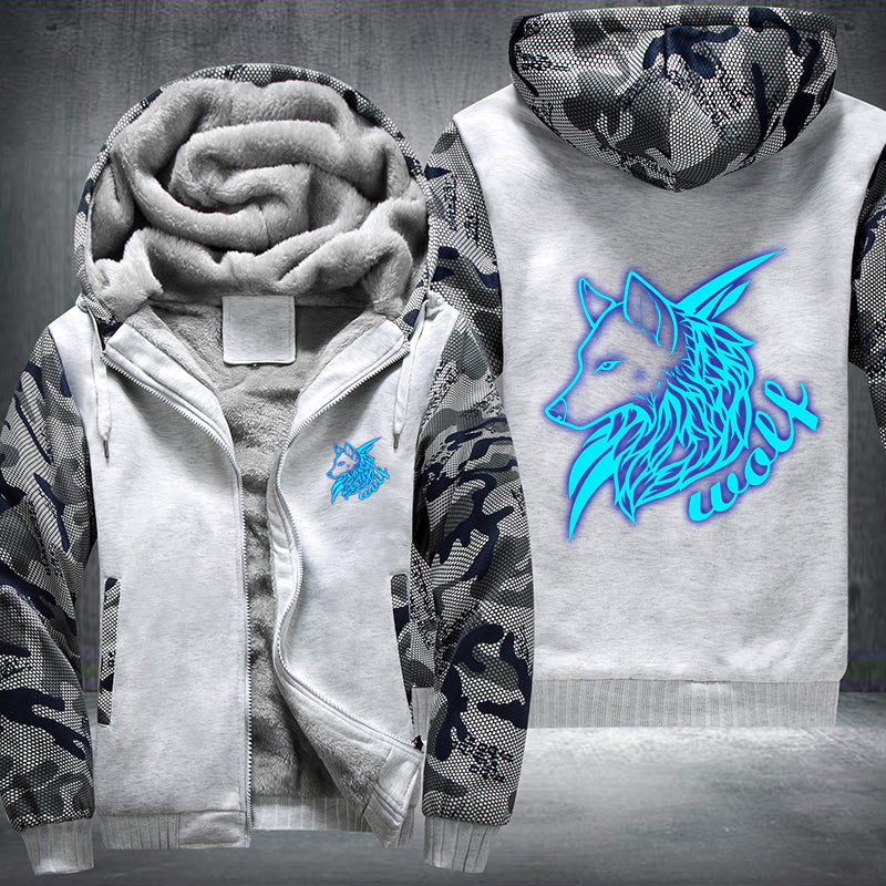 Wolf Luminous Fleece Hoodies Jacket