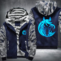 Horse Face Luminous Fleece Hoodies Jacket