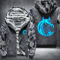 Horse Face Luminous Fleece Hoodies Jacket