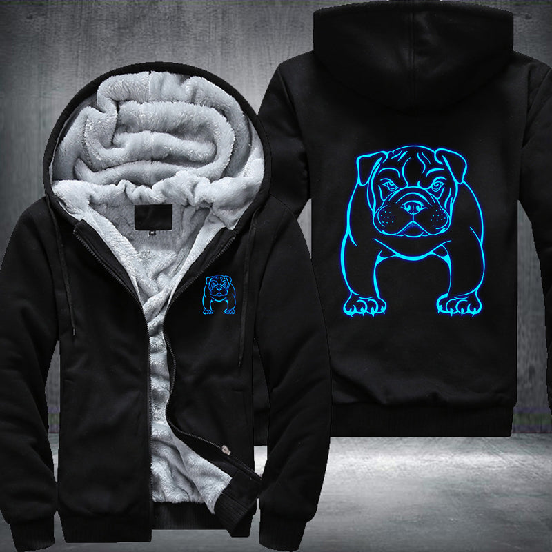 American Bulldog Luminous Fleece Hoodies Jacket