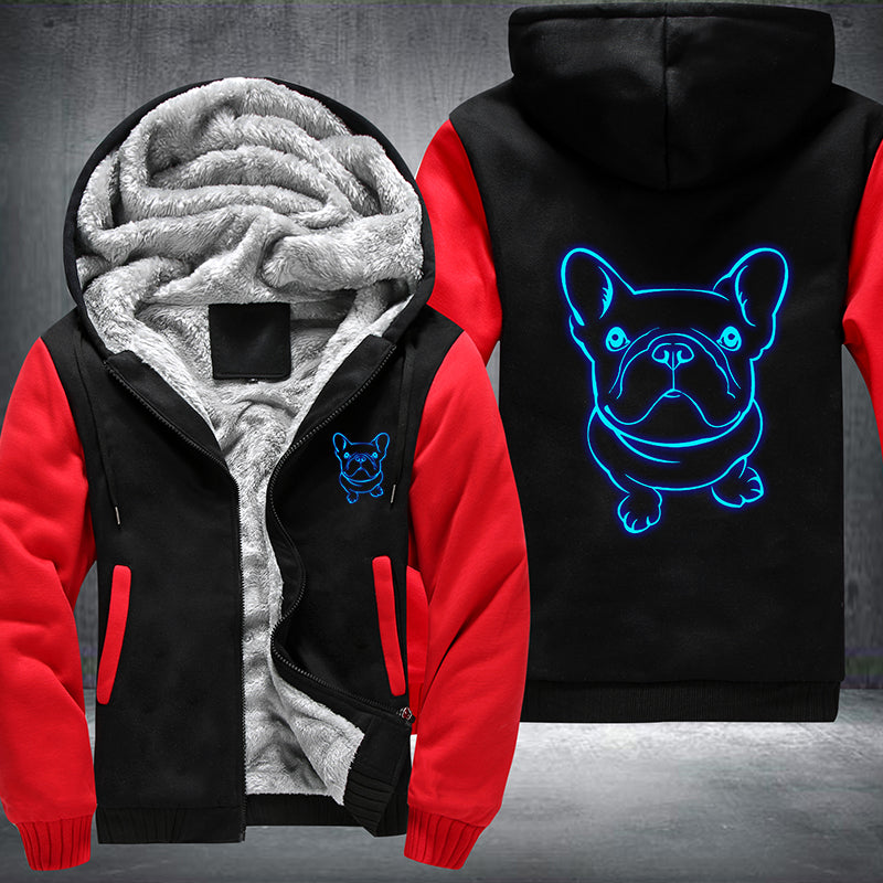 French Bulldog Luminous Fleece Hoodies Jacket