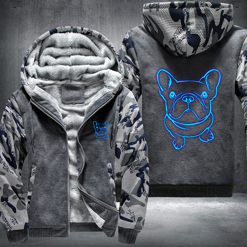 French Bulldog Luminous Fleece Hoodies Jacket