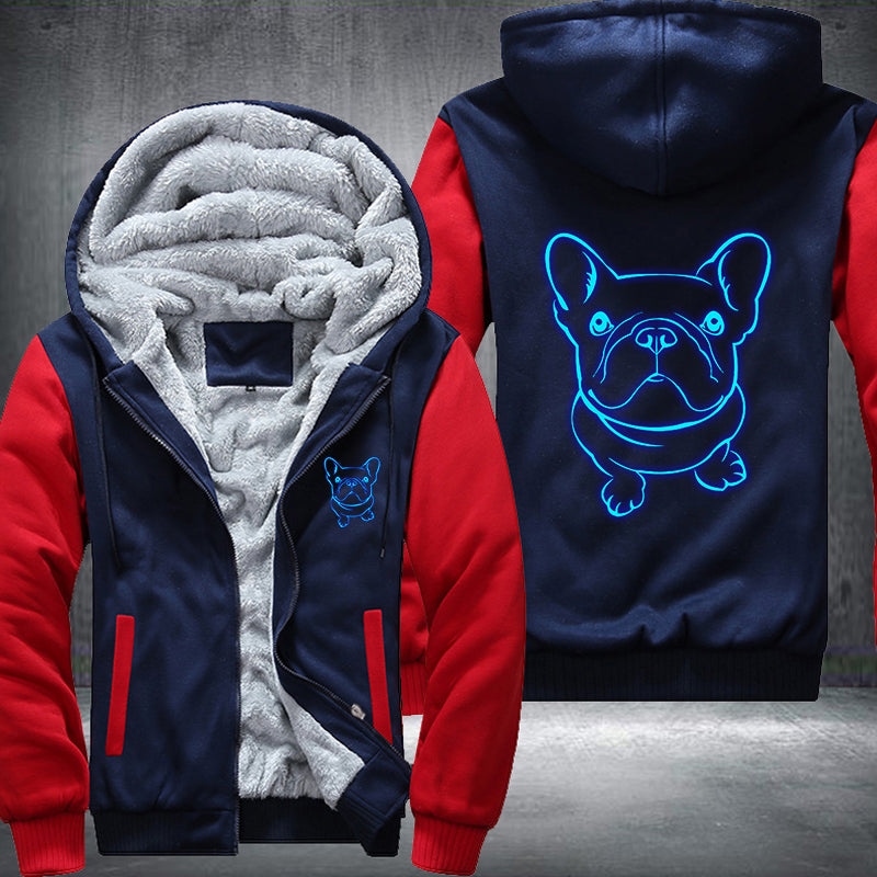 French Bulldog Luminous Fleece Hoodies Jacket