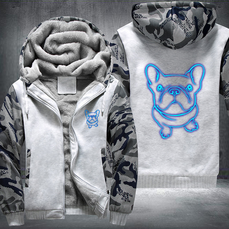 French Bulldog Luminous Fleece Hoodies Jacket