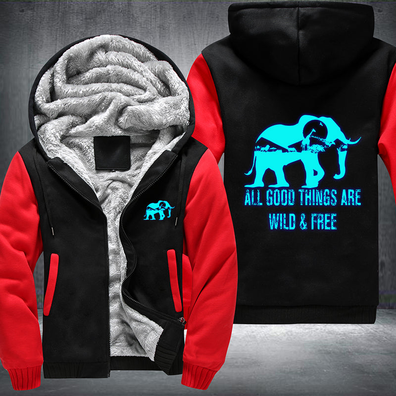 All Good Things Are Wild & Free Luminous Fleece Hoodies Jacket