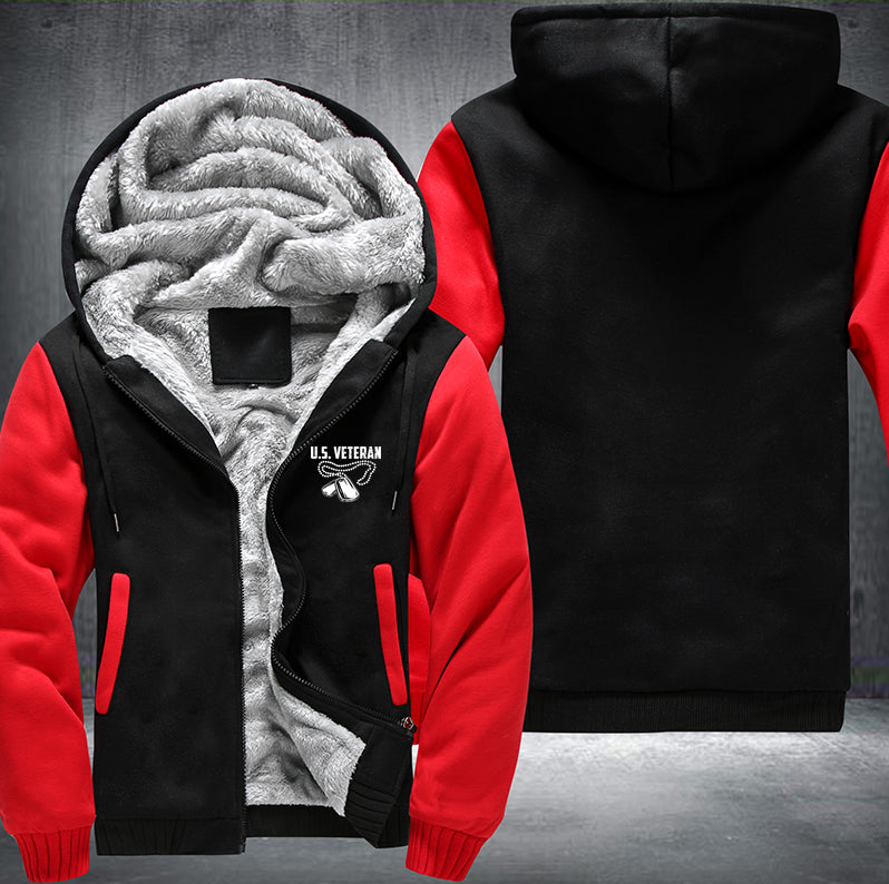 US Veteran Fleece Hoodies Jacket
