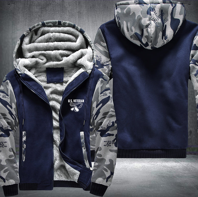 US Veteran Fleece Hoodies Jacket
