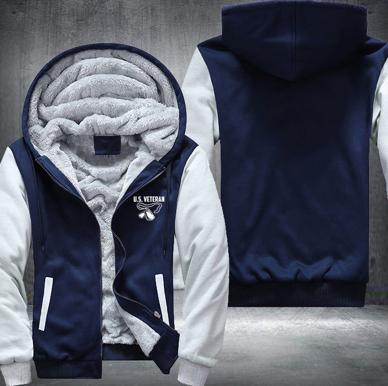 US Veteran Fleece Hoodies Jacket