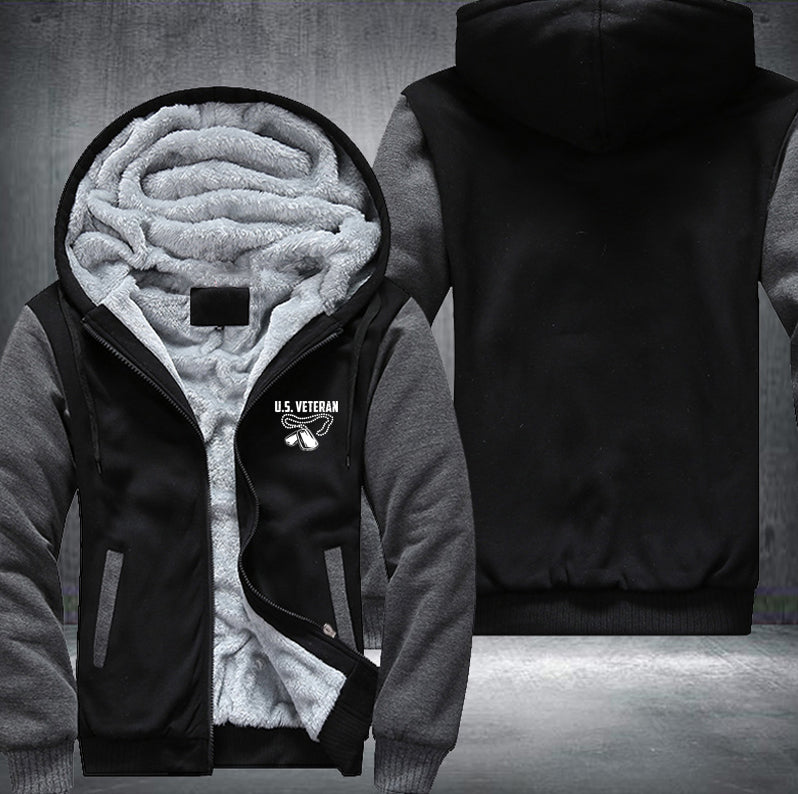 US Veteran Fleece Hoodies Jacket