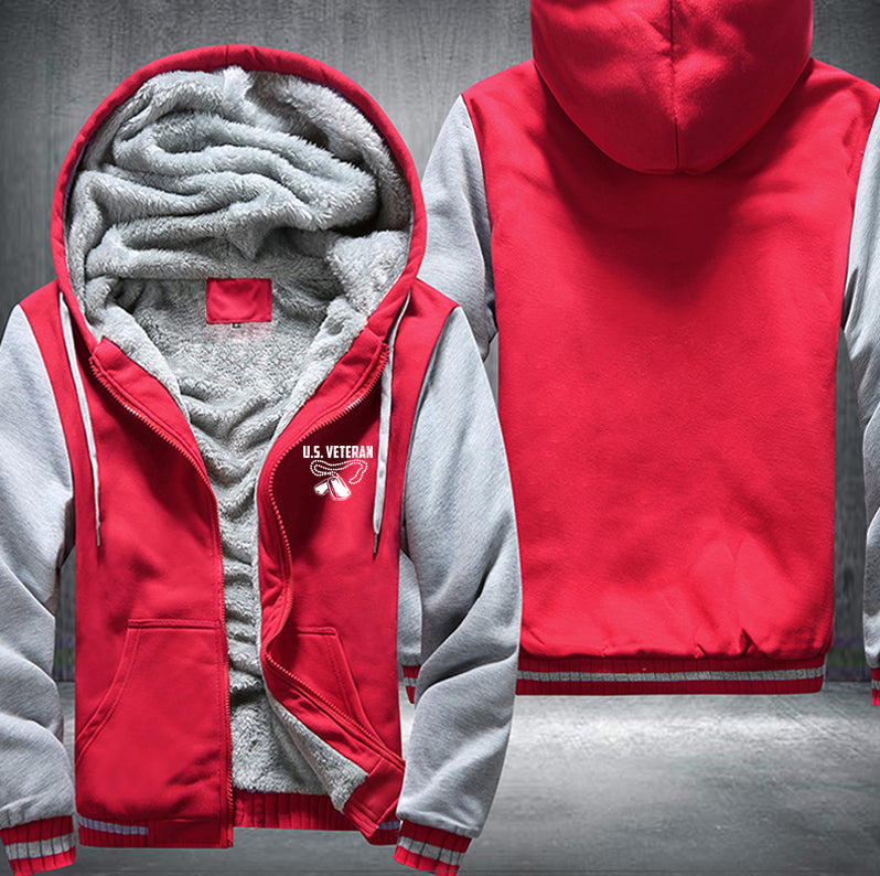 US Veteran Fleece Hoodies Jacket