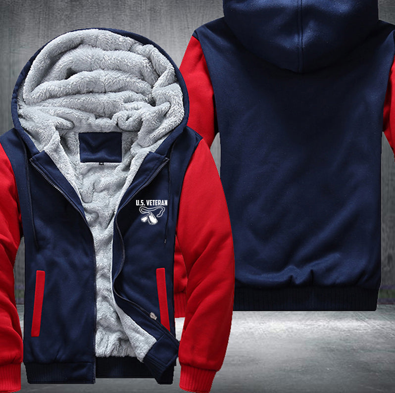 US Veteran Fleece Hoodies Jacket