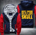 Dust shook out of a book into an empty skull Fleece Hoodies Jacket