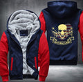 USA Skull game over Fleece Hoodies Jacket