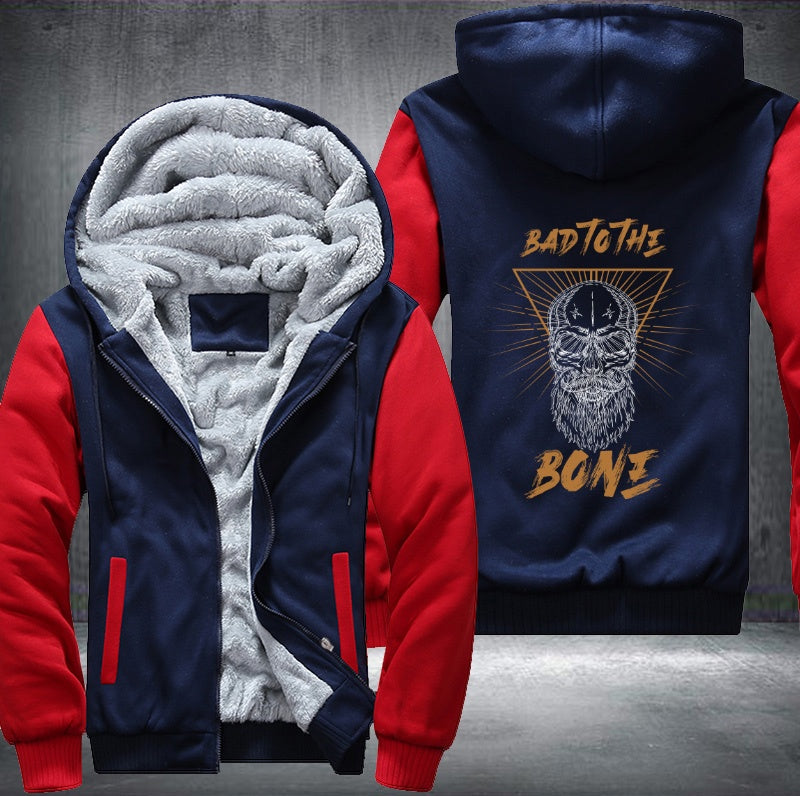 Skull bad to the bone Fleece Hoodies Jacket