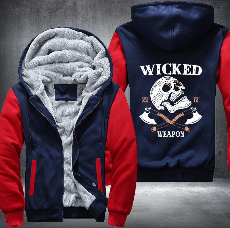 Skull Wicked Weapon Fleece Hoodies Jacket