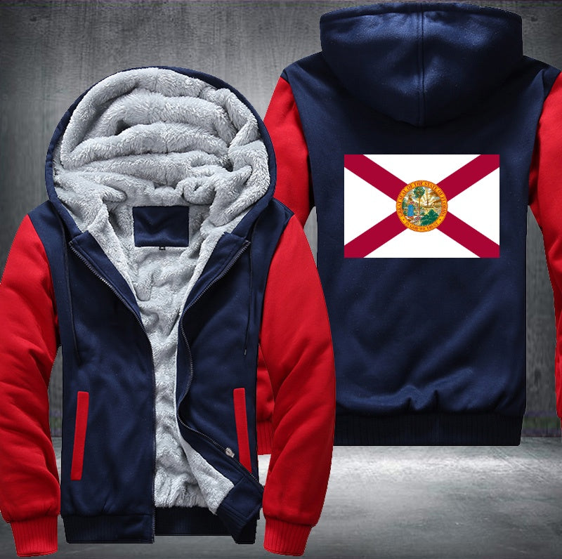 Flag of Florida Fleece Hoodies Jacket