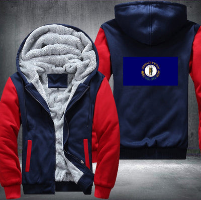 Flag of Kentucky Fleece Hoodies Jacket