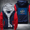Flag of North Dakota Fleece Hoodies Jacket