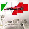 Formula1 Sports Racing Car 5 Panels Painting Canvas Wall Decoration